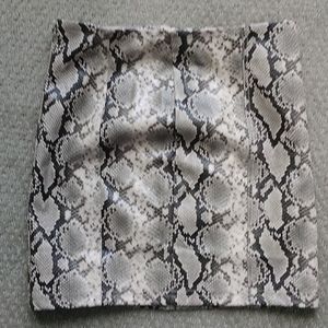 Snakeskin skirt